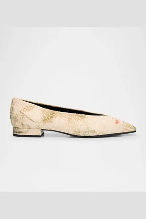Loro Piana Rebecca Linen Ballerina Flats