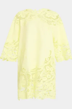 ULLA JOHNSON Brinna Embroidered Lace Tunic
