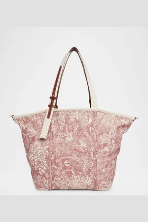 Golden Goose East-West Toile de Jouy Printed Canvas Tote Bag