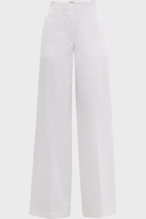 THEORY High-Rise Good Linen Trousers