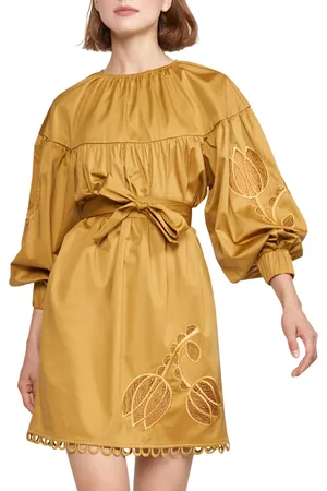 Cynthia Rowley Tulip Lace-Embroidered Dress
