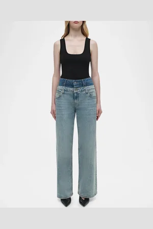 Simkhai Kove Double-Waist Jeans