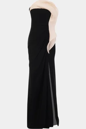 Gaurav Gupta Ruffle Drape Strapless Gown