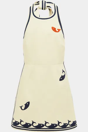 ALÉMAIS Marine Halter Mini Dress
