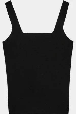 Reiss Harper Square-Neck Ribbed Tank