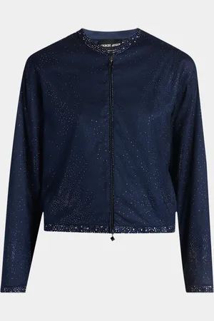 Giorgio Armani Embellished Tulle And Silk Bomber Jacket