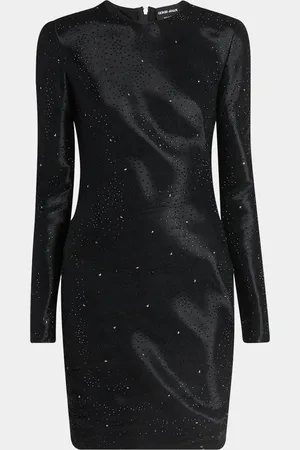 Giorgio Armani Star Embellished Long Sleeve Mini Dress