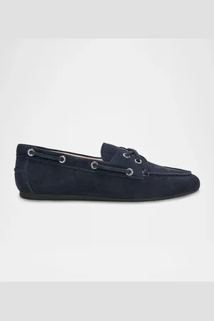 MARC FISHER Suede Moccasin Boat Loafers