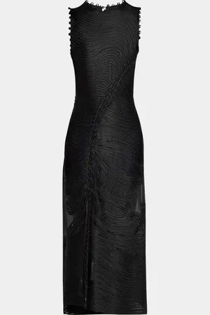 ULLA JOHNSON Dioni Embroidered Silk Dress