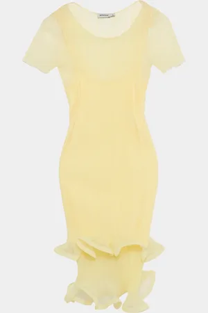 Simkhai Jett Short-Sleeve Ruffle Dress