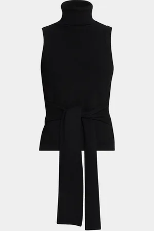 Toccin Celeste Sleeveless Turtleneck Top