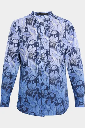 Kobi Halperin Napa Ombre Floral-Print Blouse