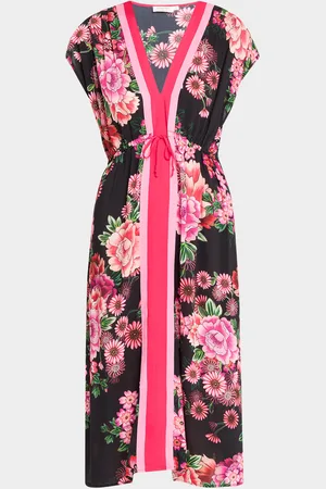 JOHNNY WAS V-Neck Kaftan Dress