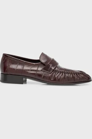 The Row Soft Leather Flat Loafers
