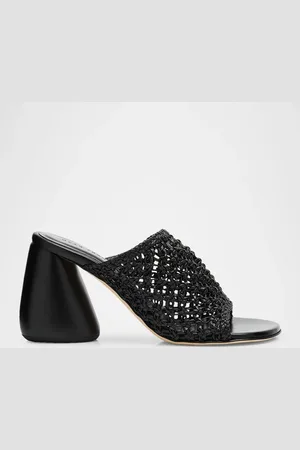 Dear Frances Drew Woven Leather Mule Sandals
