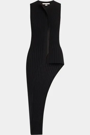 Jason Wu Asymmetrical Rib-Knit Sweater Vest