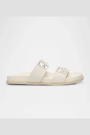 Pedro Garcia Dilys Two-Band Embellished Suede Sandals
