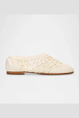 Simkhai Eden Woven Leather Ballerina Flats