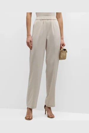 Misook Soft Knit Pull-On Straight Leg Pants
