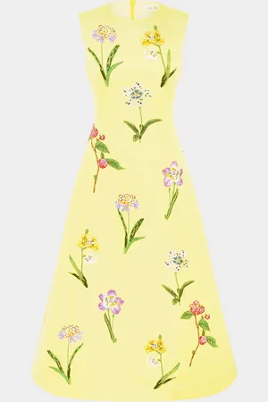LEO LIN Cleo Sleeveless Floral-Print Midi Dress