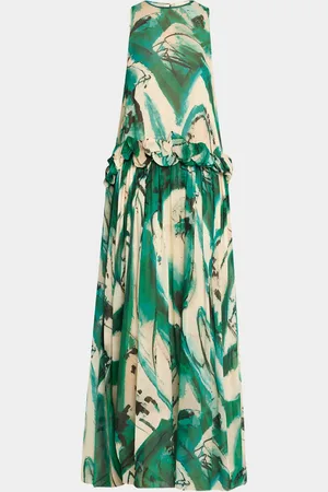 ULLA JOHNSON UJ x Lee Krasner Helen Abstract Print Gown