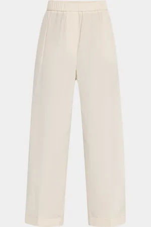 PESERICO SIGN Cropped Straight-Leg Pants