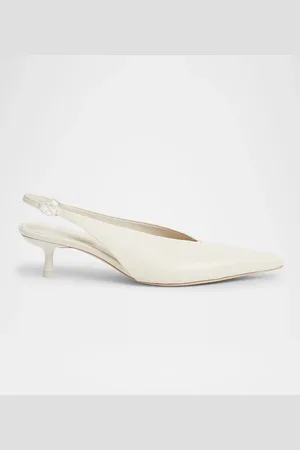 Simkhai Sylvie Leather Kitten Ballerina Pumps