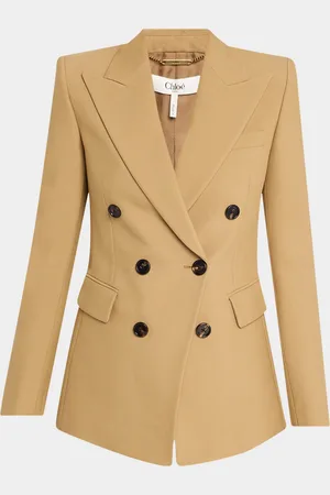 Chloé Double-Breasted Wool Blazer Jacket