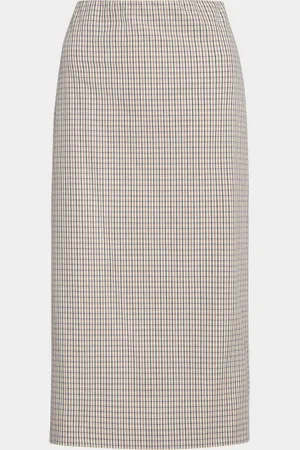 Vince Gardeners Check Pencil Skirt