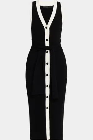 Toccin Victoria Sleeveless Tie-Front Dress
