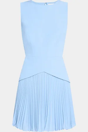 Milly Haddy Sleeveless Pleated Mini Dress
