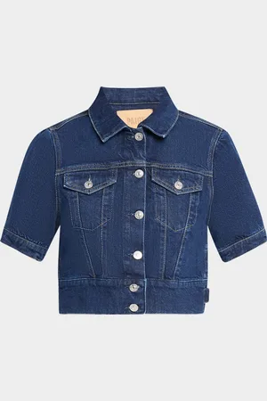 Paige Kendra Short-Sleeve Denim Jacket