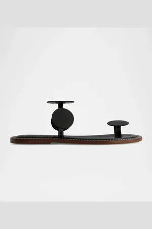 Bernardo New Moon Circle Leather Flat Sandals