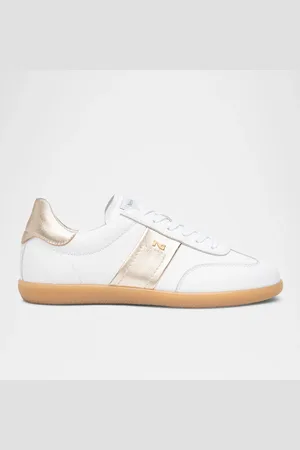 Nero Giardini Bicolor Leather Low-Top Tennis Sneakers