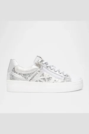 Nero Giardini Metallic Leather Side-Zip Sneakers