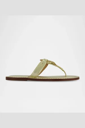 Bernardo Matrix Metallic Flat Thong Sandals