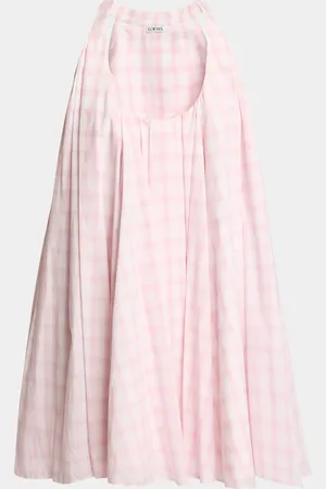 Loewe Plaid Trapeze Mini Dress