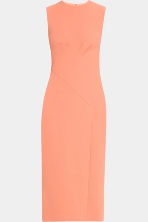 E.stott Mila Pleated Sleeveless Midi Dress