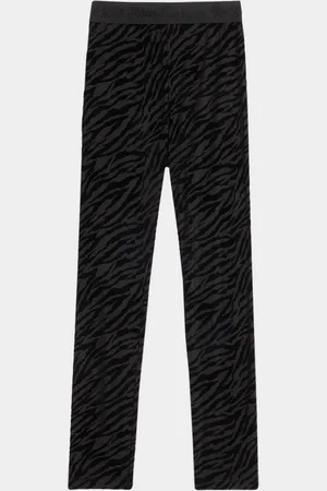 VERSACE Zebra Burnout Leggings
