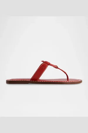 Bernardo Matrix Leather Flat Thong Sandals
