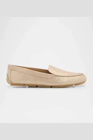 Eileen Fisher Shore Metallic Suede Casual Loafers
