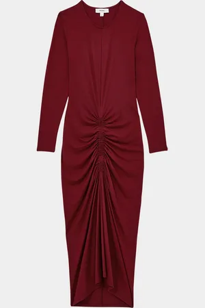 Reiss Ginny Ruched Bodycon Midi Dress