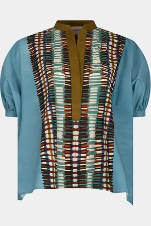 Silvia Tcherassi Susanne Puff-Sleeve Cotton Blouse