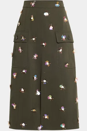 ULLA JOHNSON Rhodes Sequined Midi Skirt