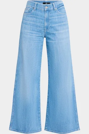 7 for all Mankind Lotta Wide-Leg Cropped Jeans