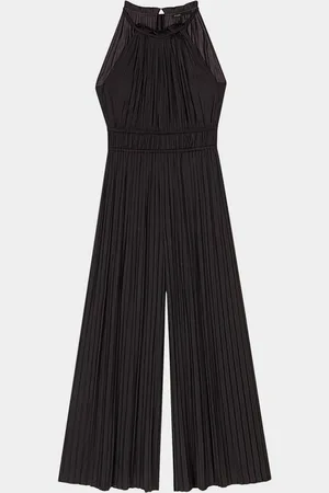 Maje Pevilly Pleated Wide-Leg Jumpsuit