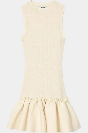 Sandro Sandra Knit Ruffle-Hem Mini Dress