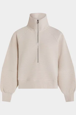 Varley Milano Half-Zip Ribbed Sweatshirt