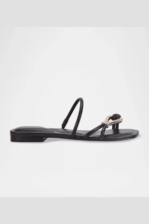 MARC FISHER Tubular Knot Ornament Slide Sandals