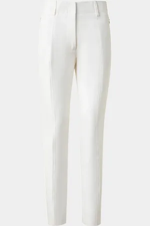 AKRIS Connor Cotton-Silk Slim-Leg Ankle Pants